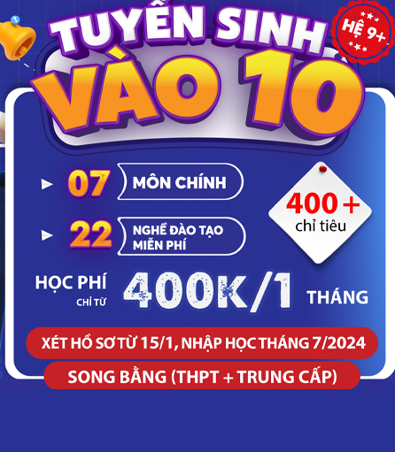 Hệ trung cấp dành cho học sinh học hết lớp 9